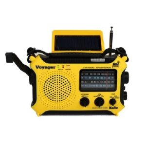 Kaito KA700 Bluetooth Emergency Hand Crank Dynamo & Solar Powered AM FM Weather NOAA Band Radio with Recorder and MP3 Player & More 